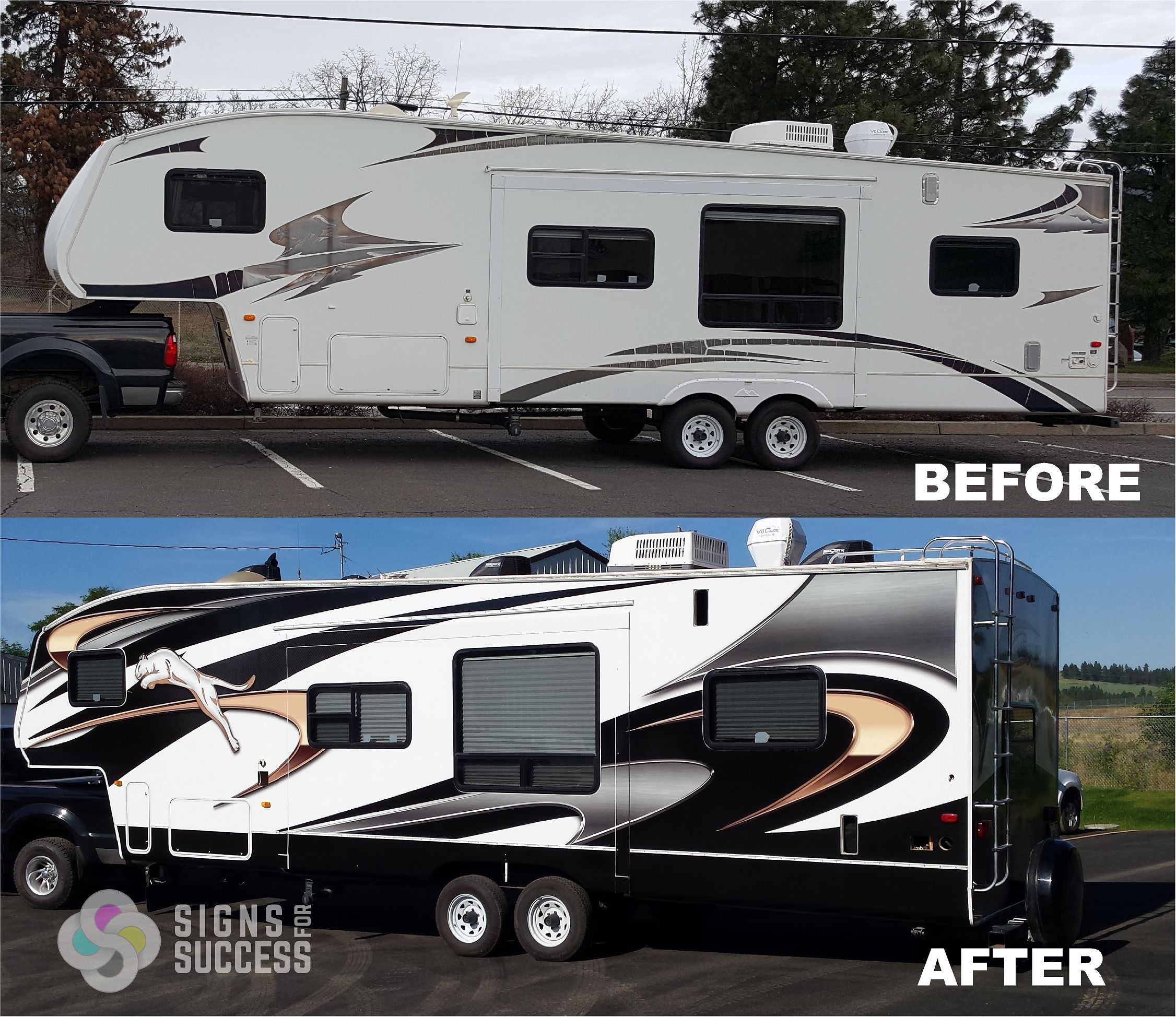 RV Wrap Makeover - Signs for Success