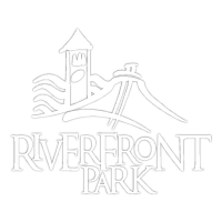 Riverfront Park Logo in white