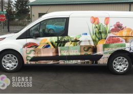 Food Truck Wraps - Grocery Delivery Van Wrap