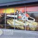 Stihl Chain Saw Graphic on Commercial Windows at Ace Hardware, window graphics