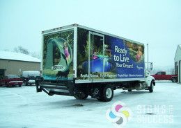 Box Truck 3M vehicle wrap or Avery vinyled graphics in spokane