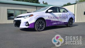 When you want an attractive logo designed, then a custom wrap designed, then your vehicle wrapped, let Signs for Succes do it near Spokane Valley and Airway Heights