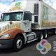 We wrapped the box and cab for Donation Delivery semi for 2nd Harvest Spokane & Tri Cities, custom truck wraps spokane, trailer wraps spokane, big rig wrap