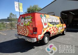 When you see this great, custom food truck wrap for Little Caesars in North Spokane, Think of Signs for Success, franchise food truck wraps