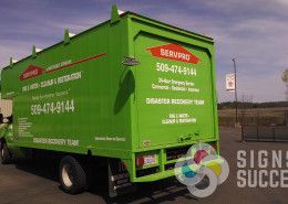 We can do reflective vinyl, cut or printed on your Spokane or Deer Park box truck