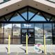 Advertising Trex decking materials, County Homes Building Supply, Spokane used Signs for Success to add perforated window film to wrap their front windows, looks great, environmental window graphics