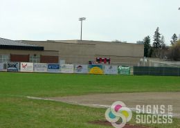 Baseball banners for High Schools and Middle Schools can help both the advertisers and the teams, outdoor banners Mead