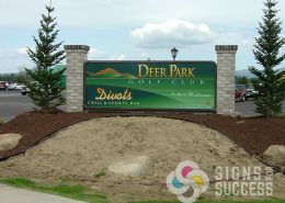 When Signs for Success prints full color for backlit, we love the results during the day as well as at night when lit up, like this one in Deer Park