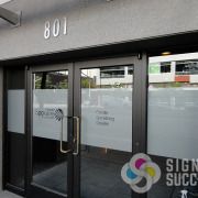 environmental graphics, Add etched glass, sandblasted look, bands for privacy or just to give your office windows or store windows a unique look, Spokane, window decals spokane
