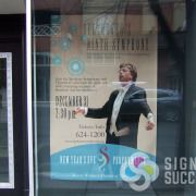 Spokane Symphony advertising Beethoven's Ninth Symphony with a very large poster printed fast by Signs for Success, custom posters fast