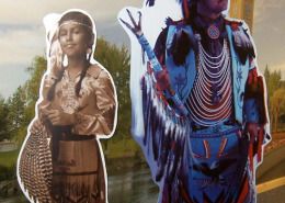 Custom life sized standees with easel backs for Northern Quest Kalispell Tribe of Indians museum at the Casino in Airway Heights, by Signs for Success in Spokane
