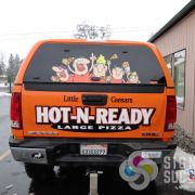 Food Truck Wraps - pickup tailgate and canopy for a custom food truck wraps full or partial, done fast by Signs for Success, food truck graphics Spokane