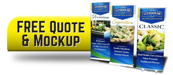 Pop up banner stands are provided by Signs for Success, call now for a fast sign quote in Spokane