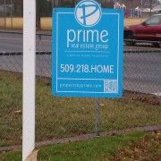 Realtor Real Estate signs can be made from Coro or Corex - most often, or made from aluminum type materials, real estate sign spokane valley