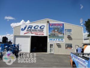 new custom building signs at JRCC in Spokane