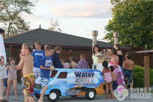 contractor branding at customer appreciation party