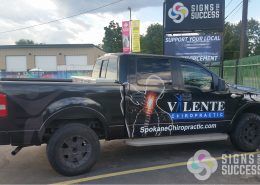 custom truck wrap for valente chiropractor spokane