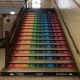 staircase graphics, stair decals at Chicago Academy Elementary