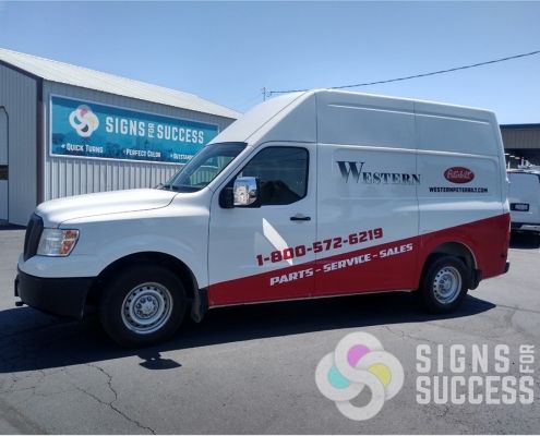 partial van wrap, custom van wrap spokane saves time and money