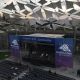 Large Mesh Banners for Concert stage at Spokane Riverfront Park Pavilion, mesh stage banners