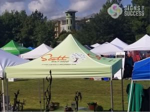 pop up tent canopy for trade show in Texas designed by Signs for Success