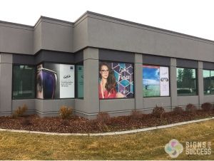 window wrap window graphics at Spokane Eye Clinic
